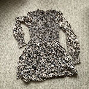 Lulus Floral Dress - Blue and Cream